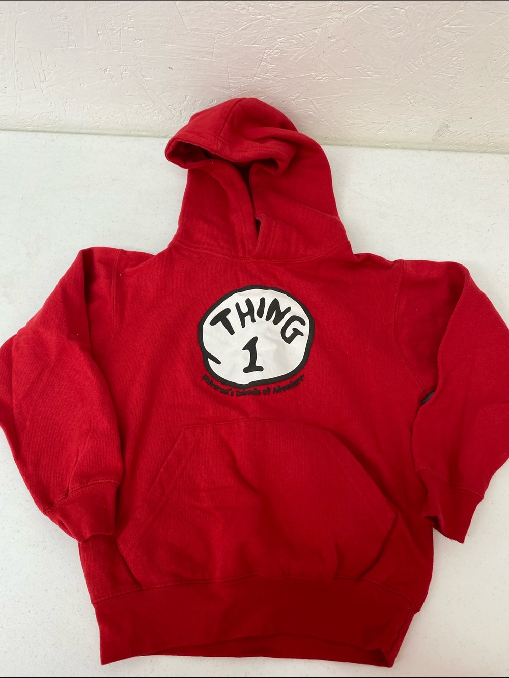 Universal Red "Thing 1" Kids Hoodie
